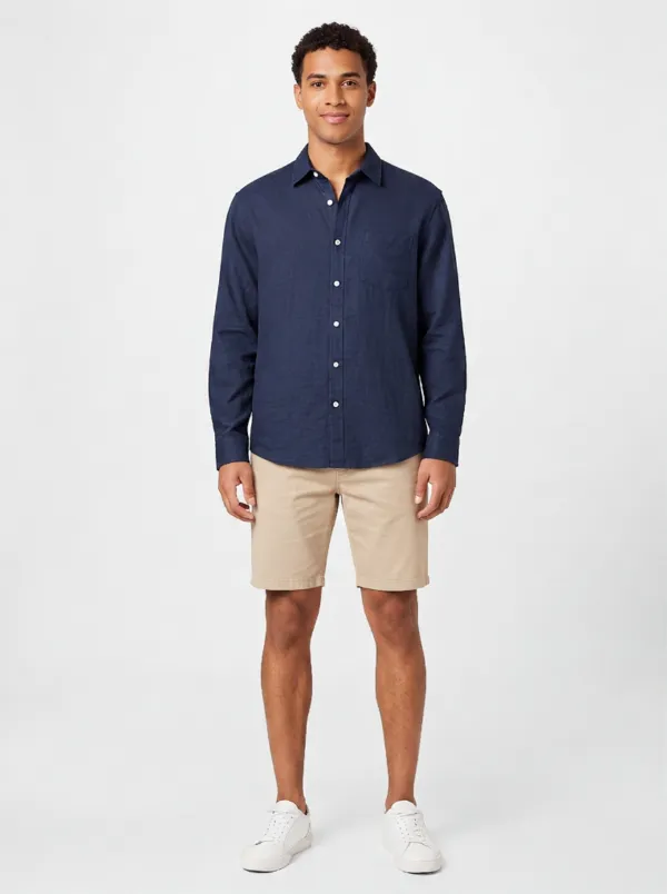 The same shirt recolored and worn by an AI model